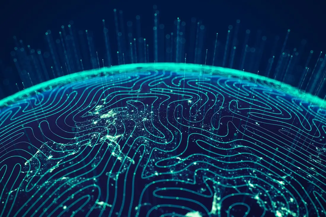 Tecnología aplicada a la industria de la construcción — TPD Lab Circuito electrónico con trazas iluminadas