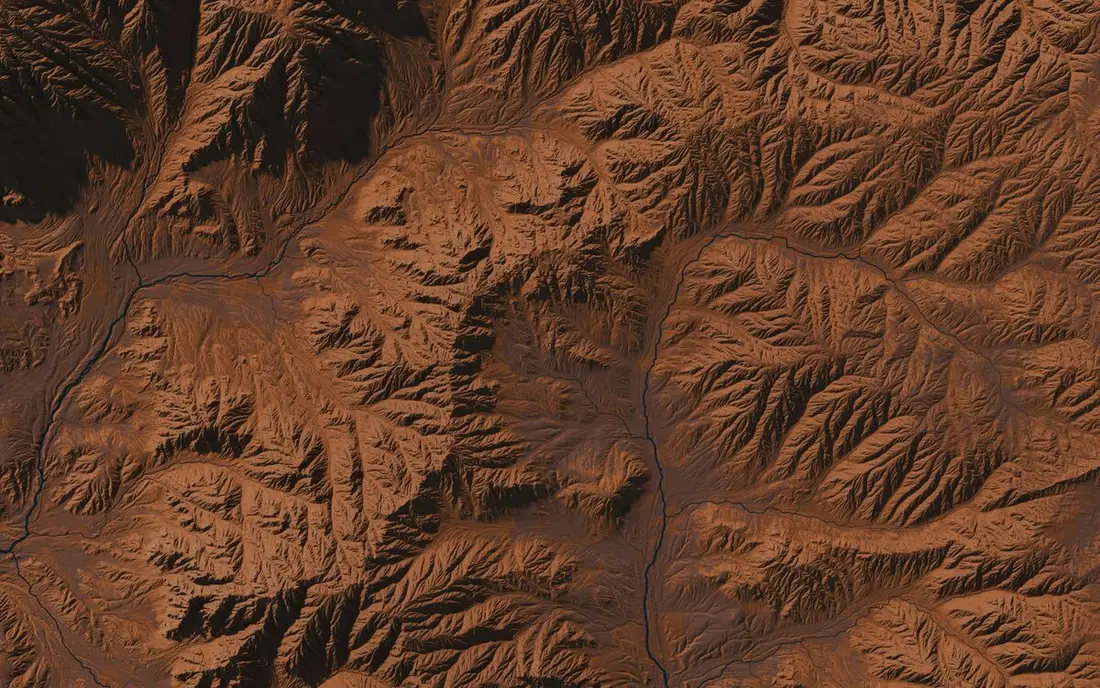 Textura de tierra compactada en tonos cobre