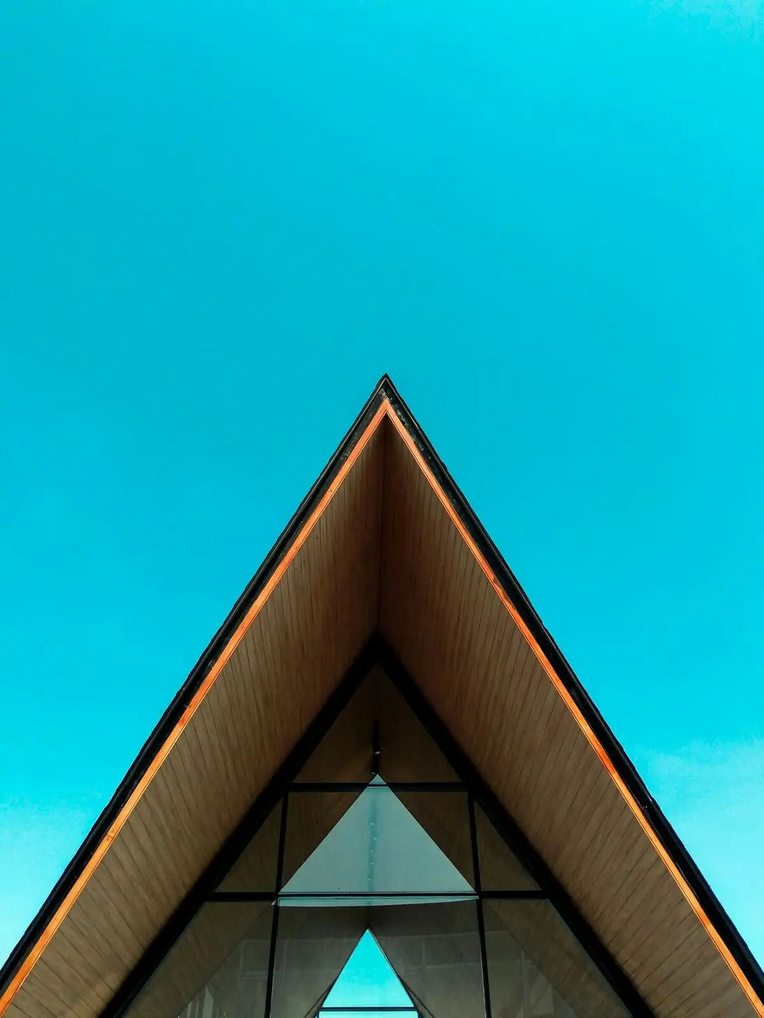Cabaña A-frame prediseñada de madera