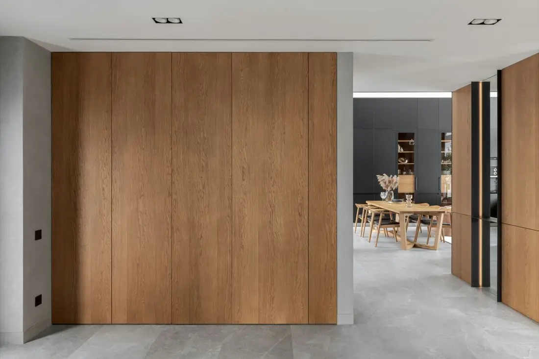 Interiores inteligentes en madera — THD Smart Living México Interior revestido en madera cálida